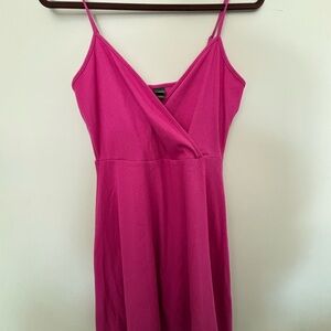 Wild Fable Fuchsia Ribbed Mini Dress
